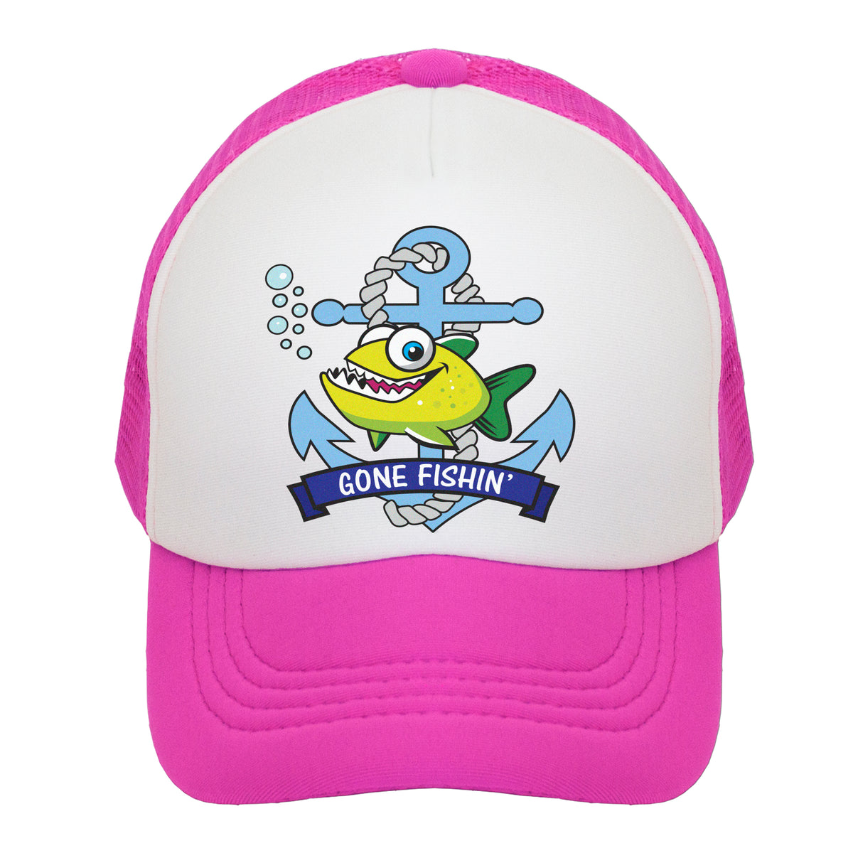 Kids Pink Fish Goggle Original Trucker Hat – bigtruck