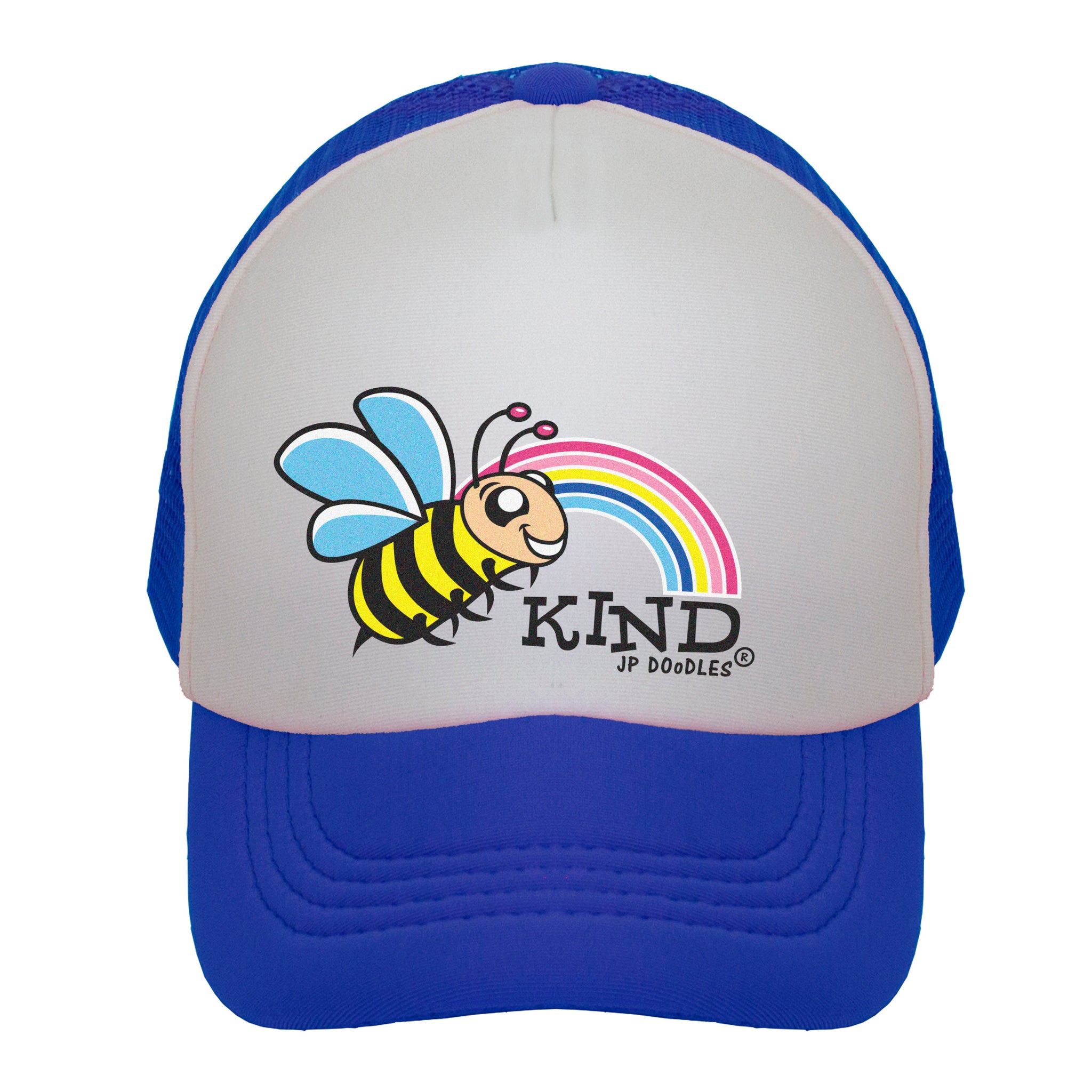 hand Painted Ooak Colorful Bee Trucker Hat il_fullxfull.6169099441_4bsm.jpg main image 2