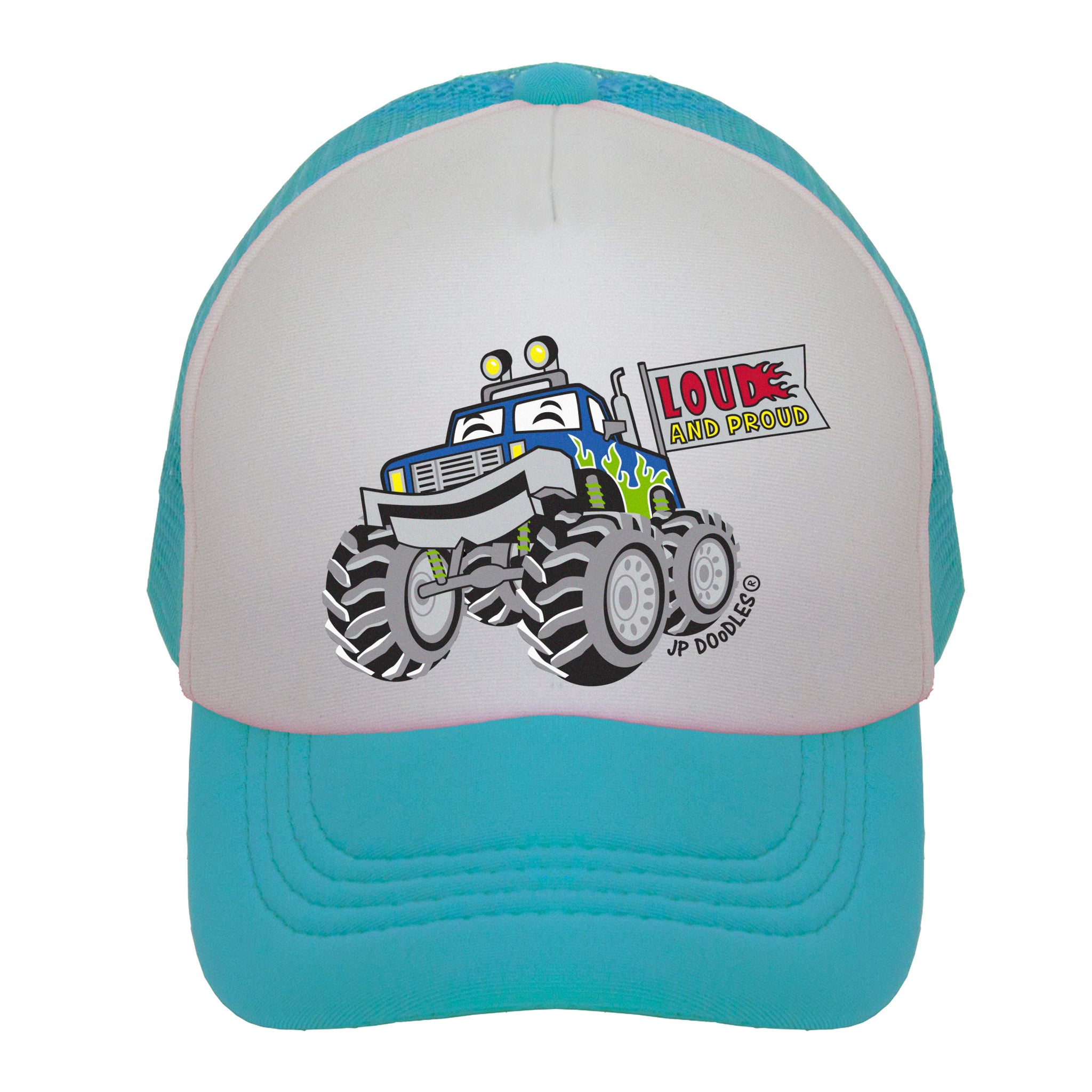 Monster Truck Kids Trucker Hat – JP Doodles